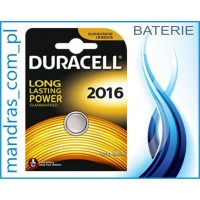 Baterie CR 2016 Duracell [2szt.]