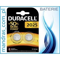 Baterie CR 2025 Duracell [2szt.]
