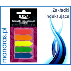Zakładki indeksujące 5szt. strzałki [5x25szt.]