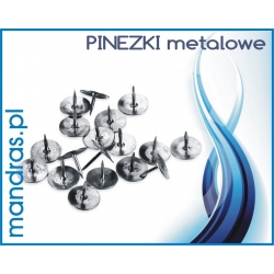 Pinezki metalowe [50szt.]