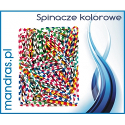 Spinacze kolorowe [100szt.]