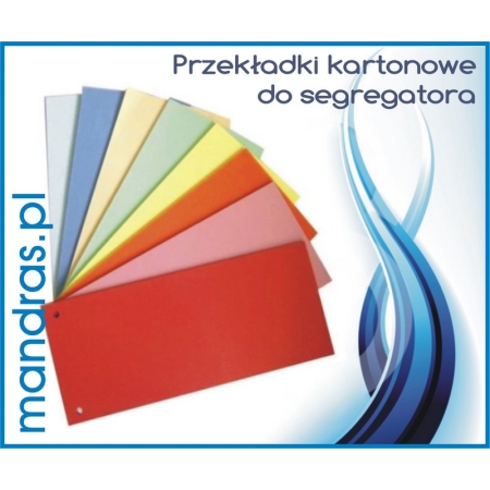 Przekładki kartonowe do segregatora [100szt.]