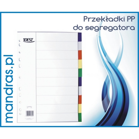 Przekładki PP do segregatora [10szt.]