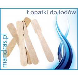 Łopatki drewniane do lodów [100szt.]