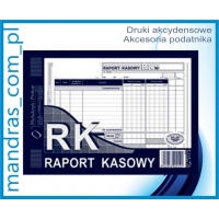 RK Raport kasowy 411-3 A5 [dr31]