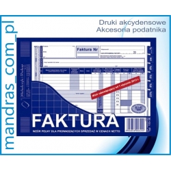 Faktura NETTO wzór pełny 103-3E A5 [dr1]