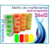 Metki 26x12 falowane fluor [5x800szt.]