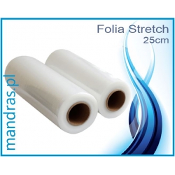 Folia stretch 25cm 1kg TRANSPARENT