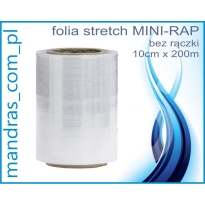 Folia stretch MINI-RAP 10cm TRANSPARENT