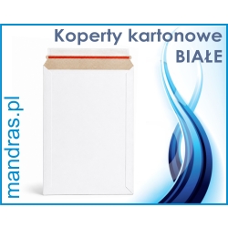 Koperty kartonowe BIAŁE 450g 229x324mm C4 [10szt.]