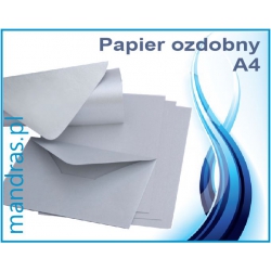 Papier ozdobny A4 srebrny [10szt.]
