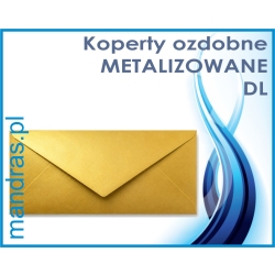 Koperty ozdobne DL ZŁOTE metalizowane [10szt.]