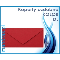 Koperty ozdobne DL czerwone [10szt.]