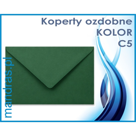 Koperty ozdobne C5 zielone [10szt.]