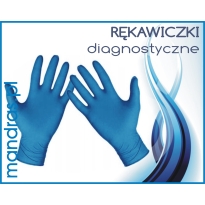 Rękawiczki diagnostyczne NITRYLOWE niebieskie [100szt.]