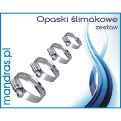 Opaski ślimakowe metalowe ZESTAW [15szt.]