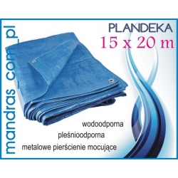 Plandeka niebieska 15x20m