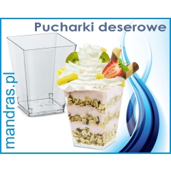 Pucharki deserowe kwadrat D 160ml [25szt.]