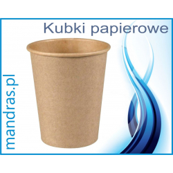 Kubki papierowe KRAFT 300ml eko [50szt.]