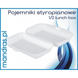 Pojemniki MENUBOX styropianowe 1/2 [100szt.]