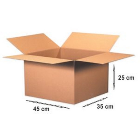 Pudełka klapowe 45x35x25cm L - paleta 640szt. - WYSYŁKA GRATIS