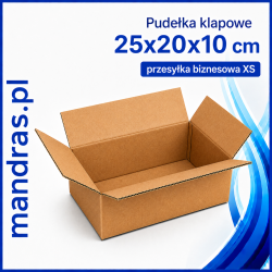 Pudełka klapowe 25x20x10cm XS [20szt.]