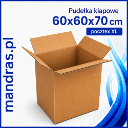 Pudełka klapowe 60x60x70cm pocztex [5szt.]