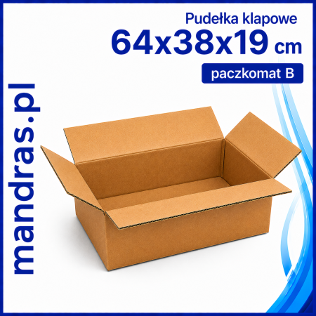 Pudełka klapowe 64x38x19cm InPost B [10szt.]