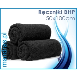 Ręcznik BHP frotte CZARNY 50x100cm