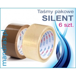 Taśma pakowa SILENT 48mmx60m [6szt.]