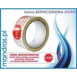 Taśma z nadrukiem STOP 48mmx40m