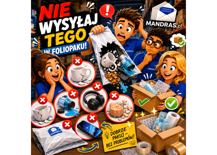 7 rzeczy, których lepiej NIE wysyłać w foliopaku !