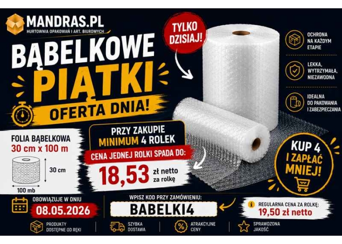 Bąbelkowe Piątki – kup 4 i zapłać mniej (tylko dziś)