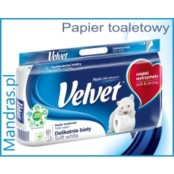 Papier toaletowy VELVET Biały [8szt.]