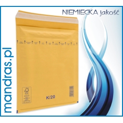 Koperty bąbelkowe BRĄZOWE K/20 (50szt.)