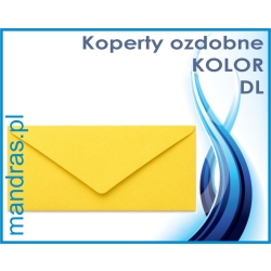 Koperty ozdobne DL żółte [10szt.]