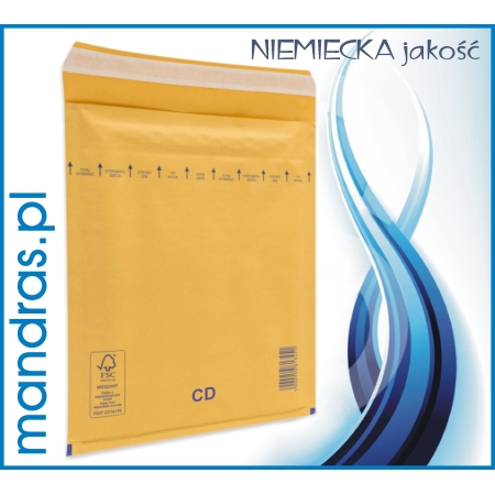 Koperty bąbelkowe BRĄZOWE CD (200szt.)