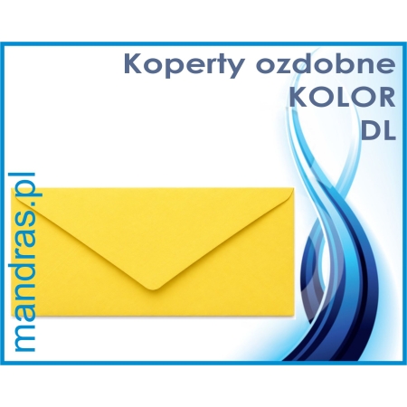 Koperty ozdobne DL żółte [10szt.]